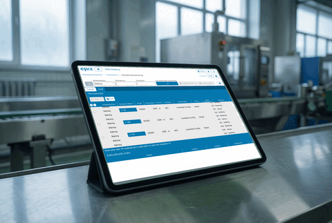 Receptorderplanering i Epix med produktionsordrar i följd